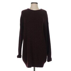 TopShop Plum Burgundy Oversize Pullover Sweater